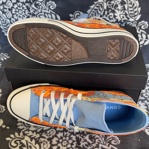 Converse Chuck Taylor All Star Hi Magma Orange/Sea MEN`S - Picture 4 of 16